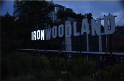 Iron Woodland sign